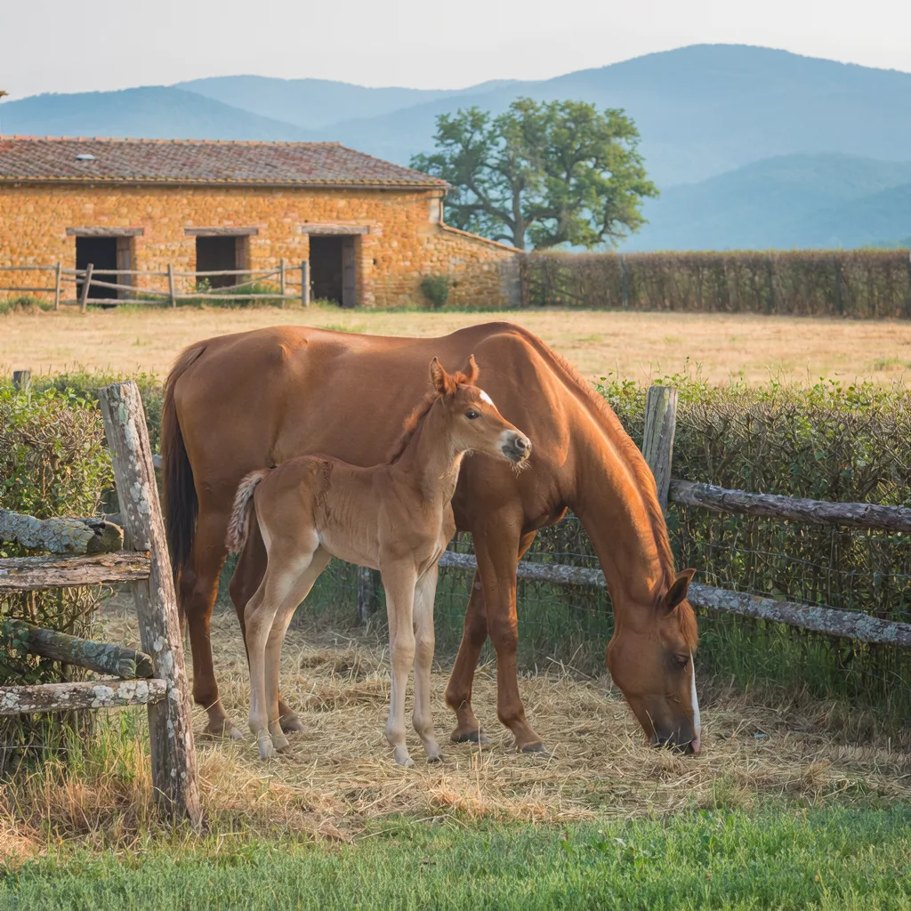 Élevage de chevaux, Domaine de Champburcy, Arnas