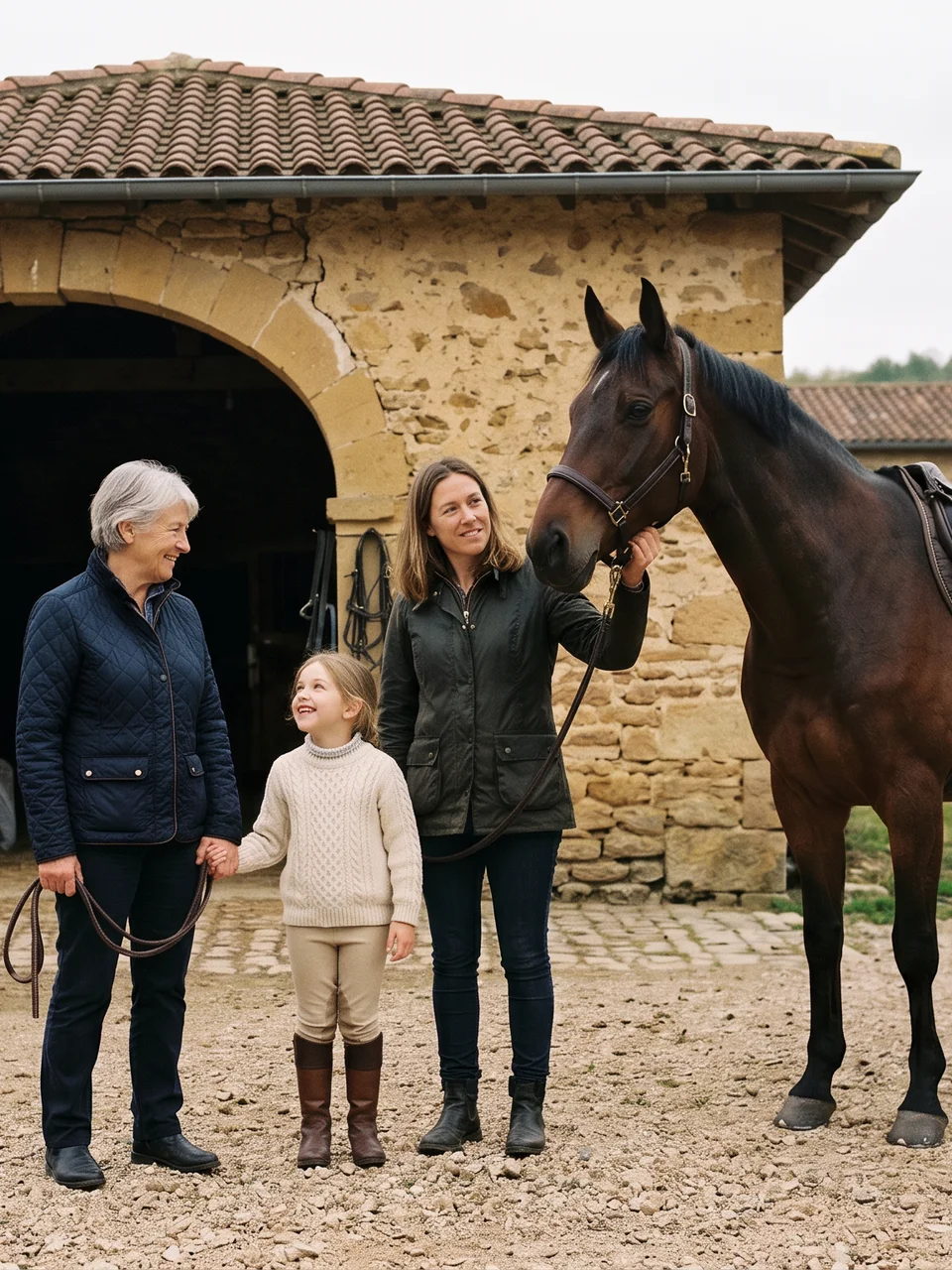 L'équipe, Domaine de Champburcy, centre équestre à Arnas